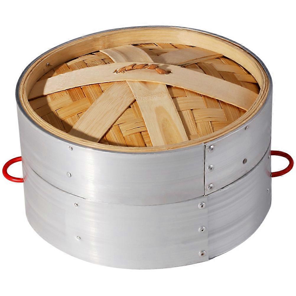 Bamboo Steamer for Cooking 1Set Kitchen Covered Food Steamer