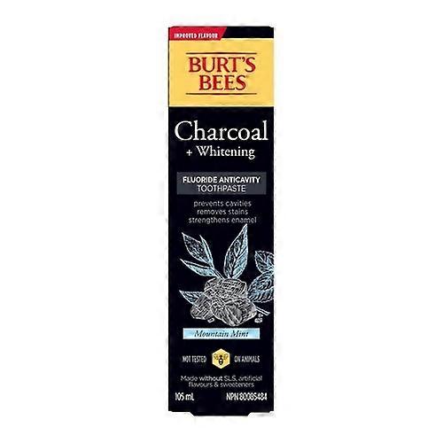 Burt's Bees Charcoal With Fluoride Peppermint Toothpaste, 105 Ml