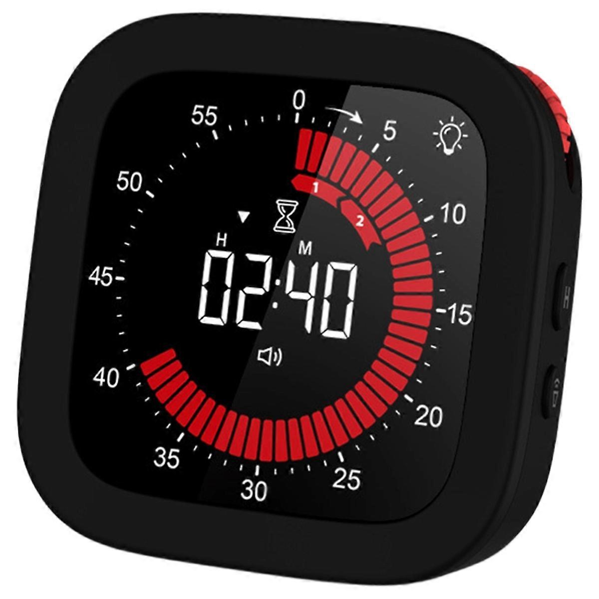 Digital Visual Timer, Rechargeable Countdown Timer with Adjustable Volume & Brightness, Magnetic Ba