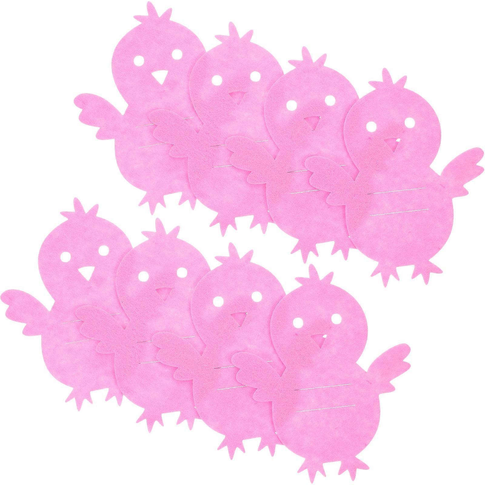 Chicken Shape Cutlery Pouch Easter Utensil Holders for 8Pcs Silverware