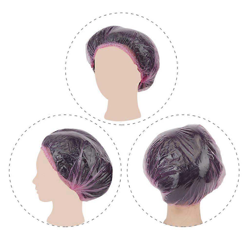 Thickened Disposable Bathing Cap Shower Cap for Bathing 400Pcs Pink