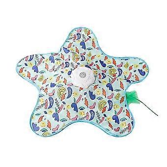 Automatic Hide and Seek Cat Toy Motion Activated Squeaky Moving Feathers USB Rechargeable 1200mAh 3 Modes for Indoor Cats