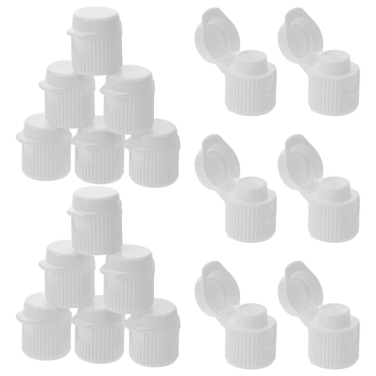 Plastic Toothpaste Caps Screw-in Toothpaste Lid 30Pcs Travel Set
