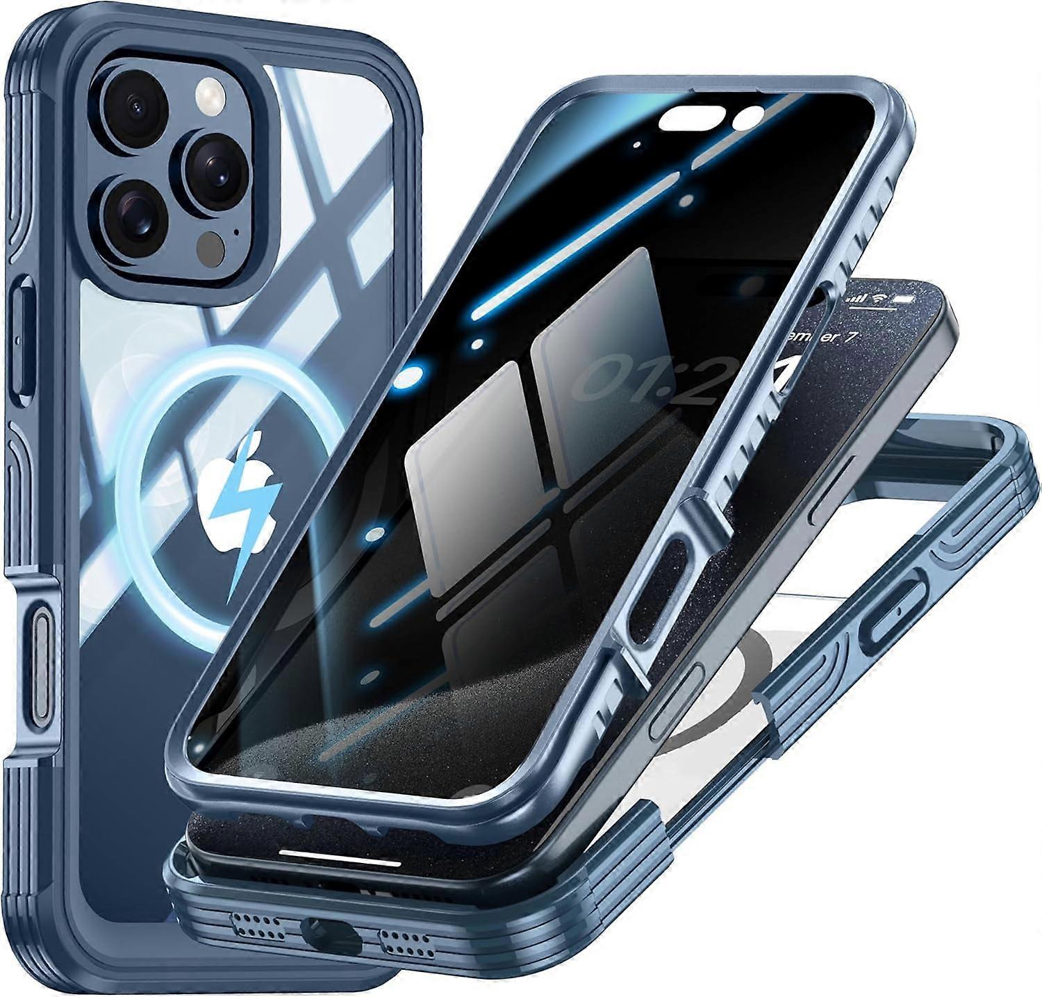 Shockproof  Anti-Spy Privacy Case Compatible with iPhone 16 Pro
