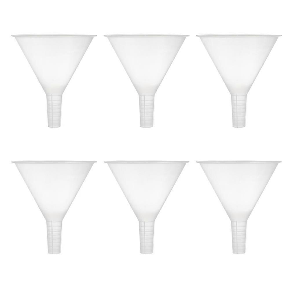 Funnels for Laboratory Use 6Pcs Small Transparent Funnels