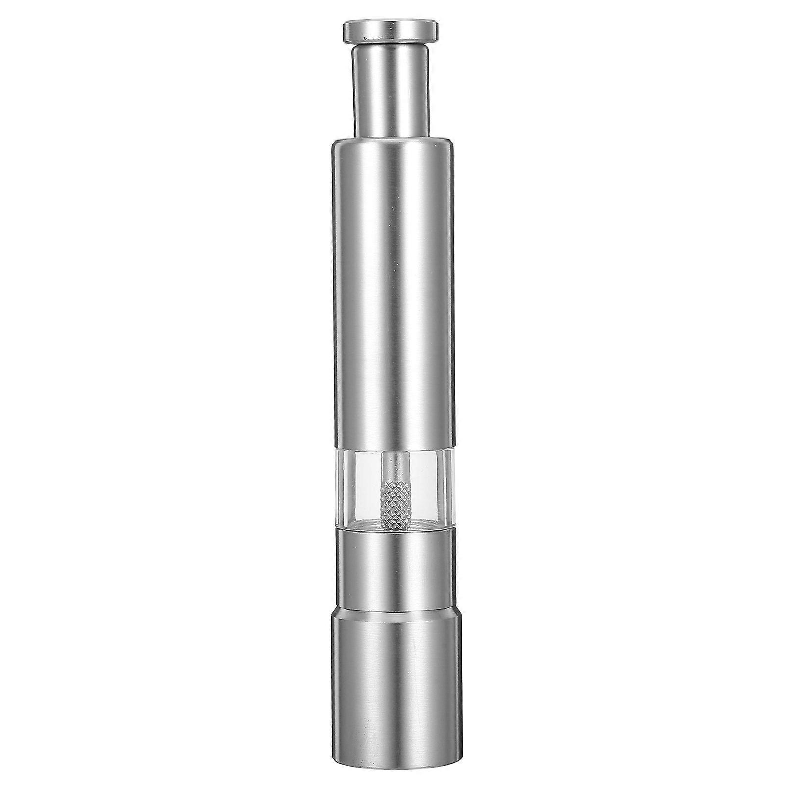 Silver Pepper Mill for Grinding Multi-Function Manual Pepper Grinder