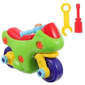 1 Set Take Apart Motorcycle Toy Colorful Early Education Toy Vehicle Plaything