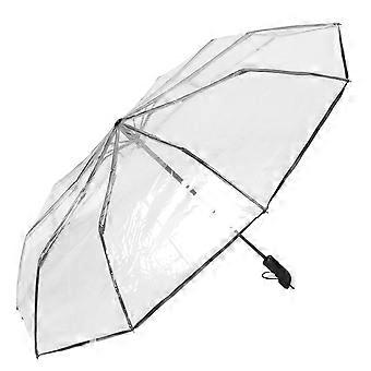 Clear Umbrella Portable Transparent Umbrella Automatic Lightweight Folding Easy Carrying Umbrella