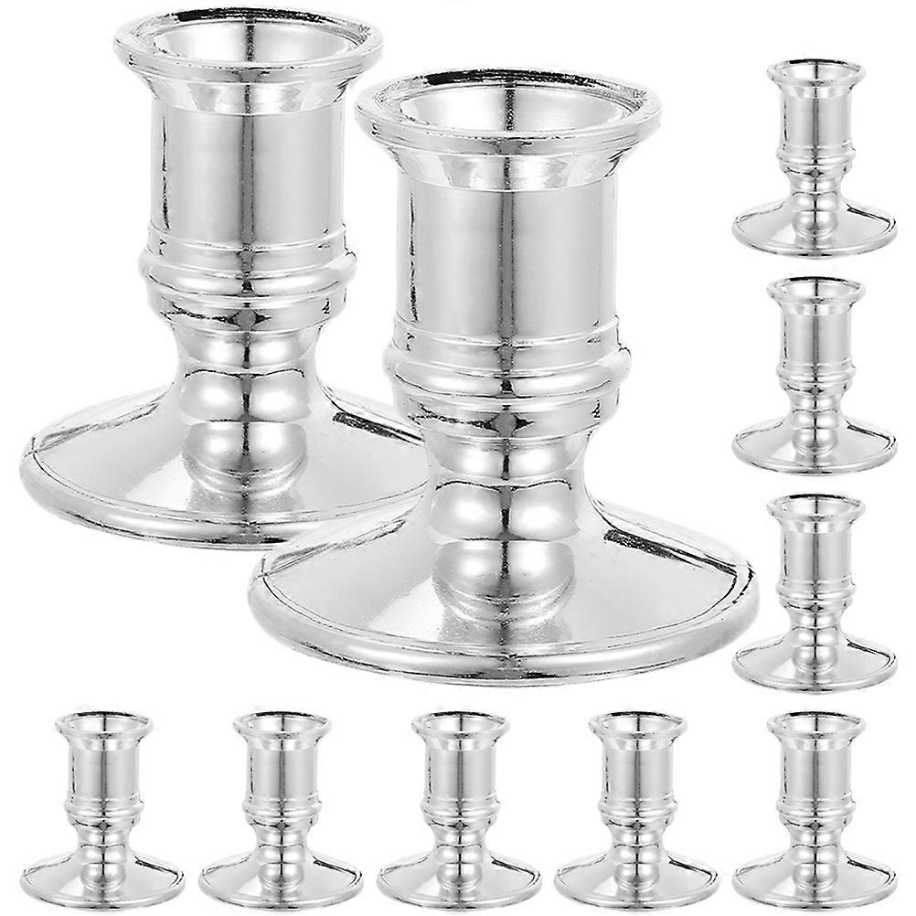 10pcs Plastic Electronic Candlesticks Candlelight Holder Dinner Table Decorations