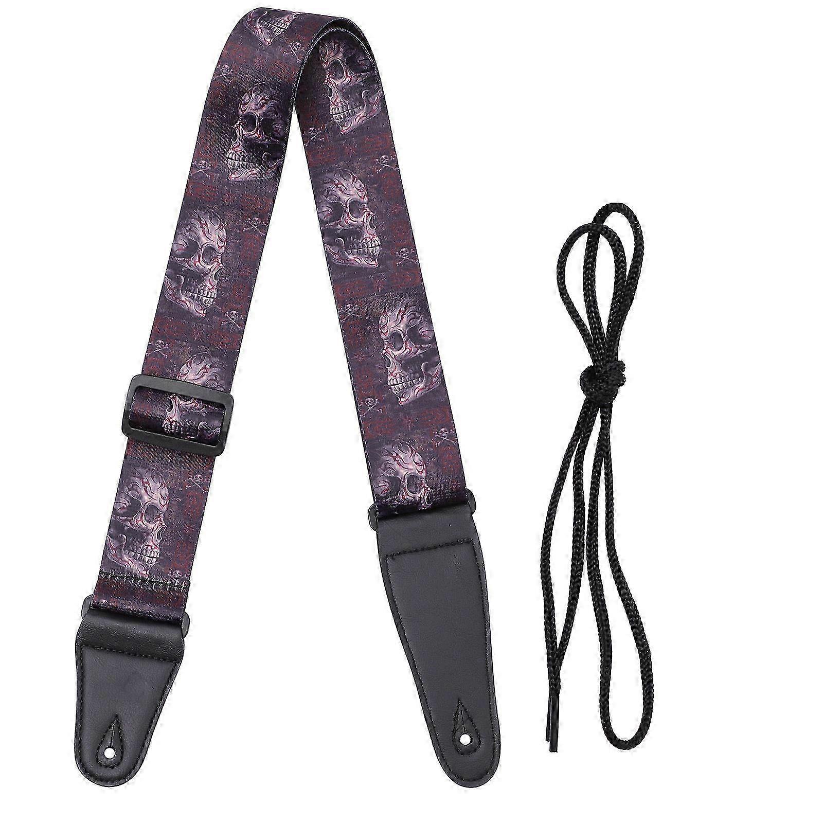 Ends Guitar Strap Creative Ukulele Strap Adjustable compatible with 1Pcs