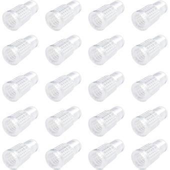 Plastic Presta Valve Stem Covers, Transparent Air Dust Caps for Bike Tires, Compatible with Presta/French Valves, MTB Road Bicycle 20 Pack