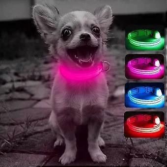 Puppy LED Dog Collars - USB Rechargeable Light Up Dog Collar Adjustable Reflective Pet Collars Keep Your Small Dogs and Cats Be Seen & Safe in The Dar