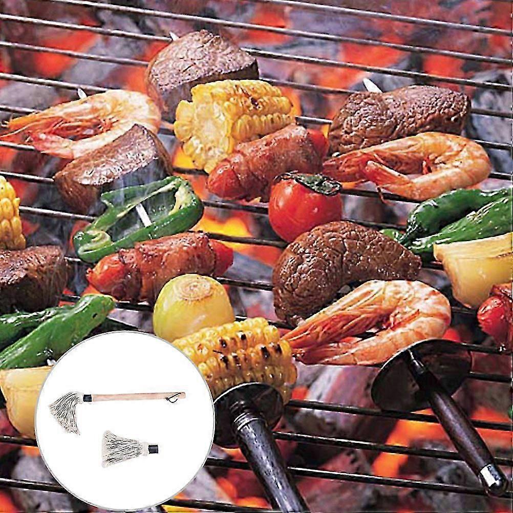Baking Brush Set | Practical Kitchen Tool for Grilling, Baking & Cooking | 46X4CM Square Head | Assorted Color | Replaceable Heads