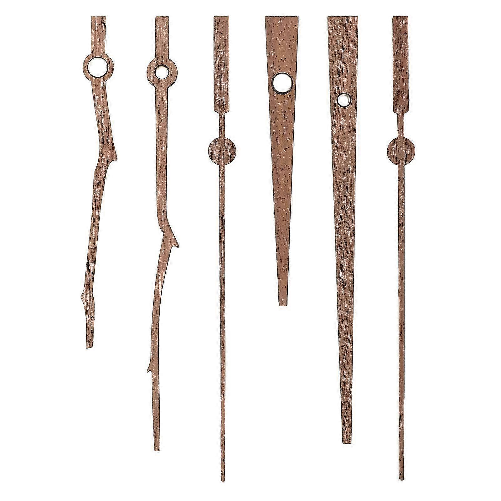 Clock Hands Wooden Clock Pointers for Daily Use 2Sets Replacement Parts