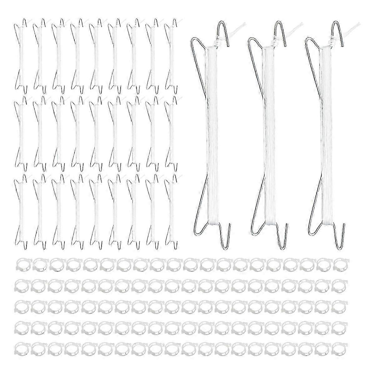 Tomato Hooks with String,Plant Support Clips,Tomato Support Hook