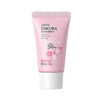 Sakura Sunscreen Cream SPF50 Facial Sun Block Isolation Lotion Cream SKIN Protector Brightning Moisturizer Lightning Cream