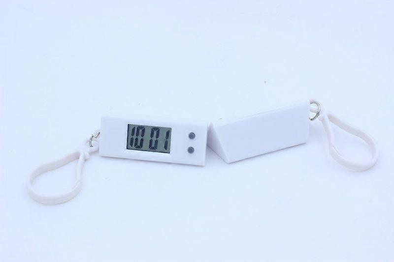 1 pcs White Backpack Key Timer, Mini Electronic Clock