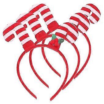 2026 Gut!! Weihnachtliche Haarreifen mit Zuckerstangenmotiv, 3er-Set, festliche Partydekoration