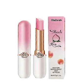 Color Changing Lip Gloss Balm, Long Lasting Moisturizing Care, Peach Pink, Compact Size, 1 oz