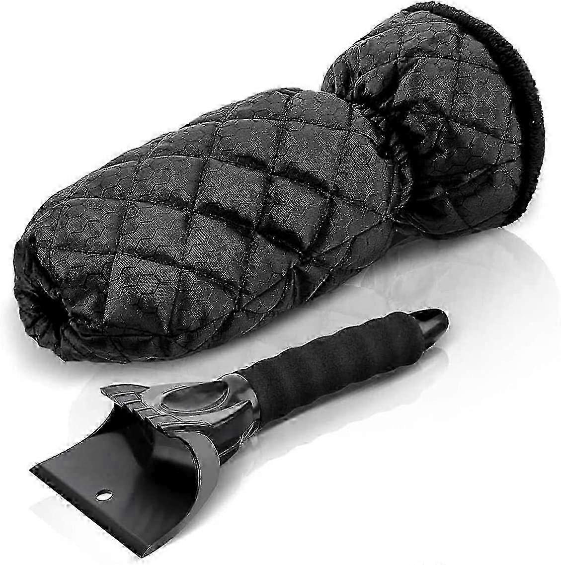 Ice Scraper,Windshield Scraper,Ice Scraper with Glove,Car Window Scraper(Black)