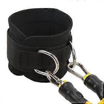 Ankle Resistance Band Yellow Elastic Gym Leg Training Resistance Strap with Cuffs for Fitness