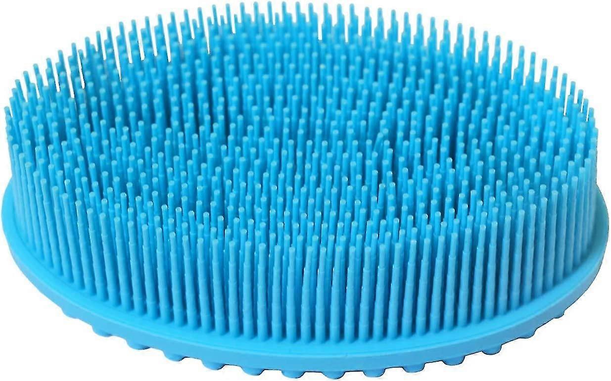 Silicone Body Brush Back Scrubber (blu)