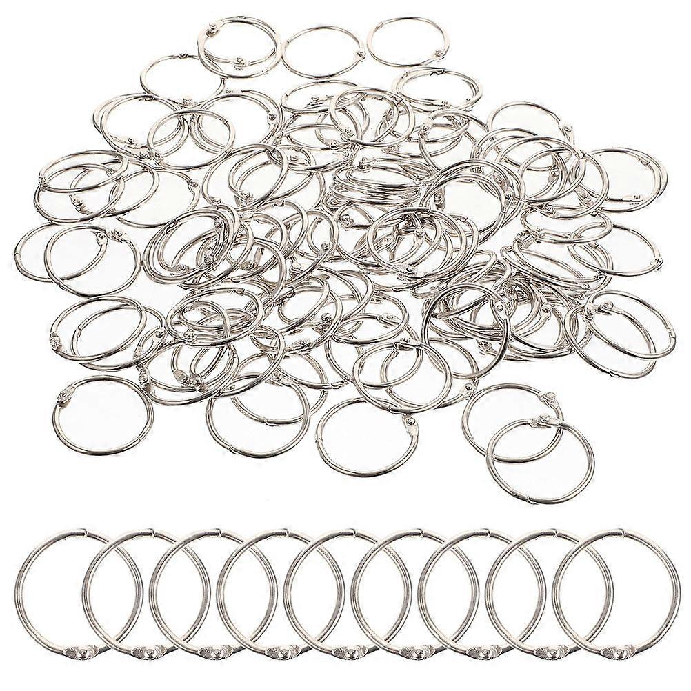 60Pcs Metall-Binderinge, lose Blatt-Binderinge, DIY-Binderinge, wiederverwendbare Binderinge,