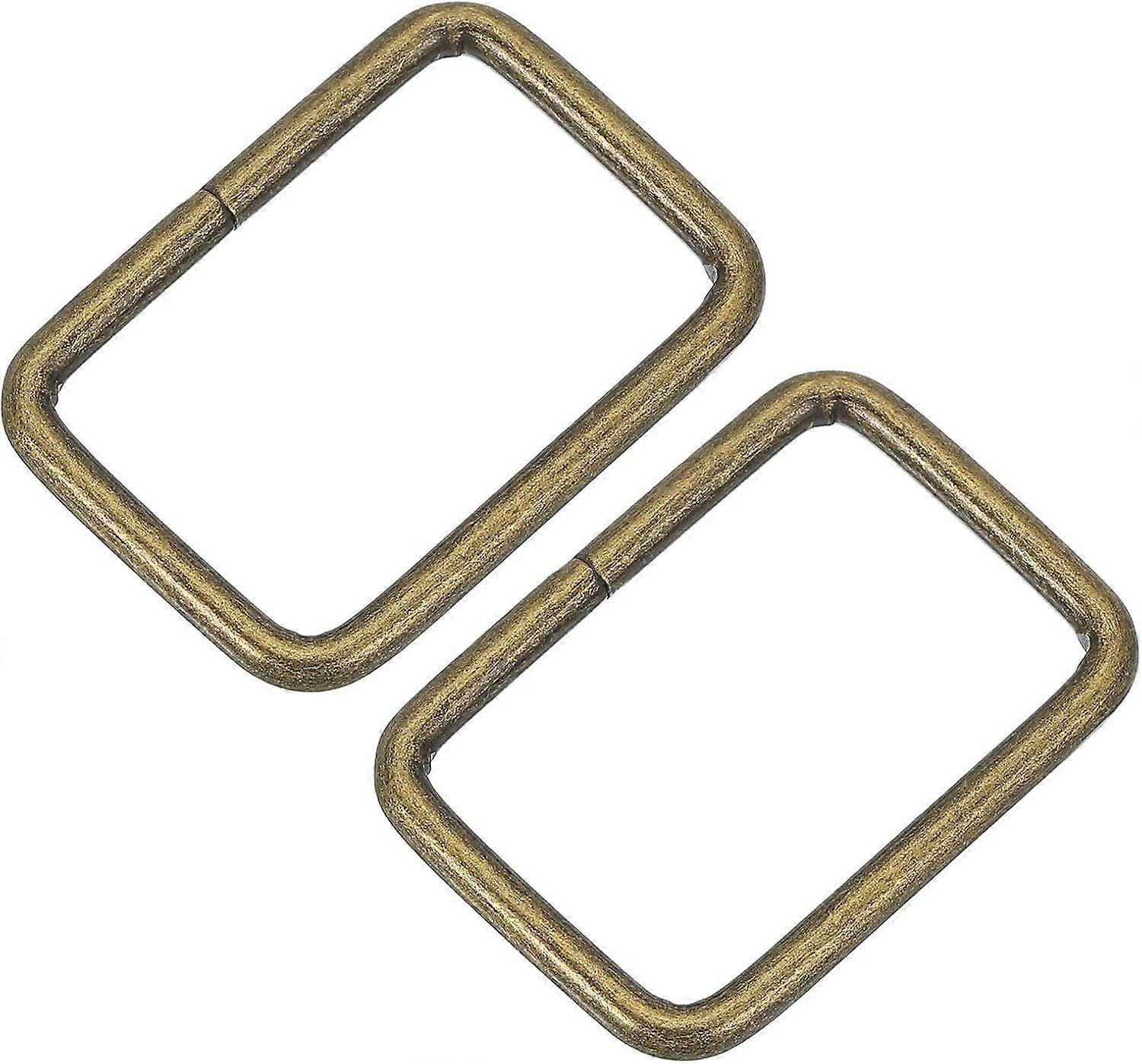Metal Rectangle Ring, Rectangular Buckle Webbing Strap Fastener for Bag Belt DIY