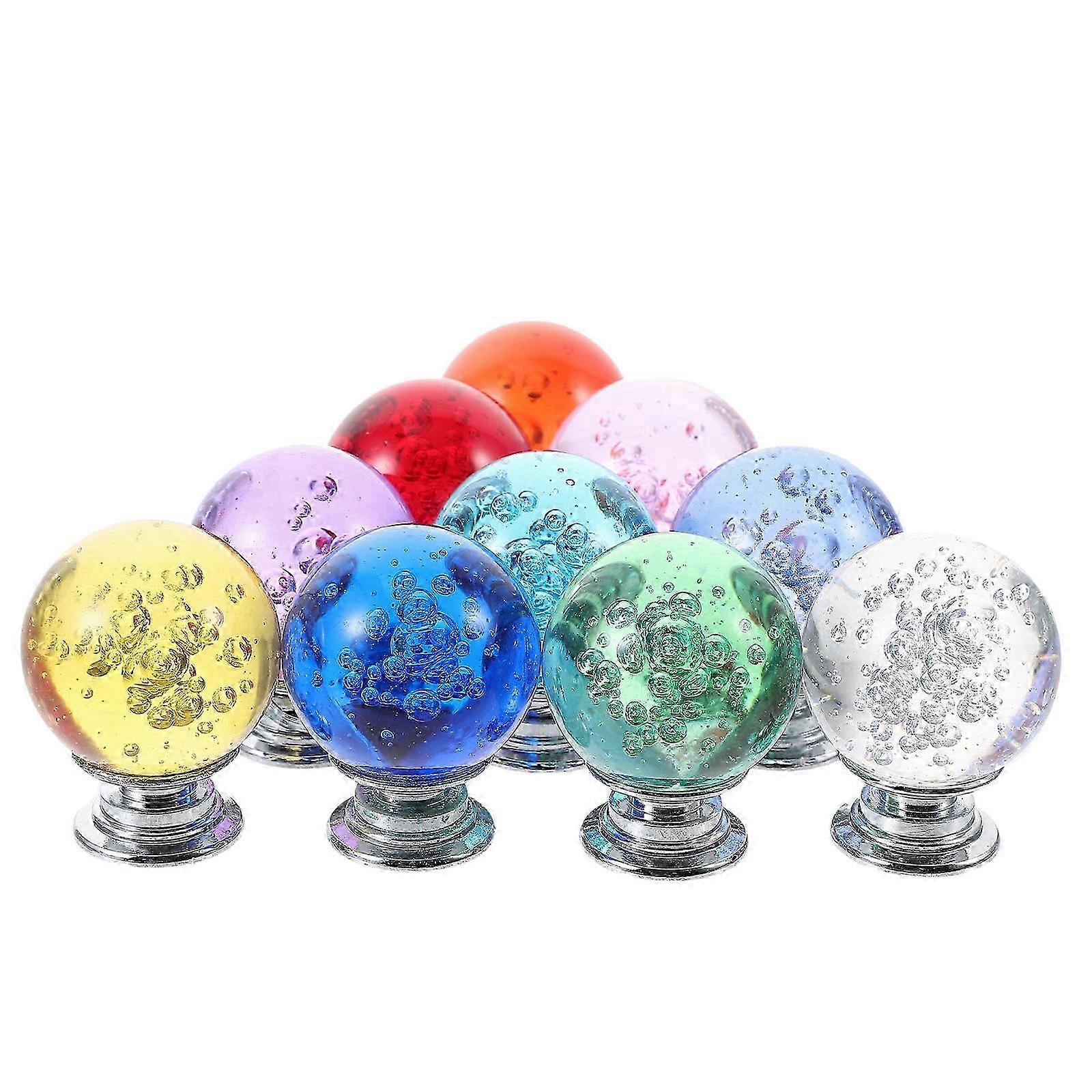 10 pcs Drawer Knobs Crystal Knobs Cabinet Knobs Decorative Knobs Single Hole Drawer Pulls
