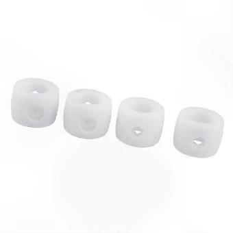 Protetores de Haste para Mesa de Pebolim Brancos - Pacote com 4 Unidades de Amortecedores de 16mm Compatíveis com Mesas de Pebolim