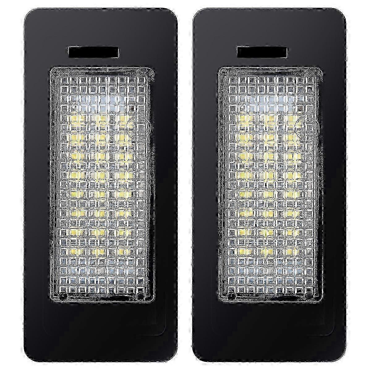 White LED License Plate Bulbs compatible with BMW E39 E60 E61 E46 2x No Error
