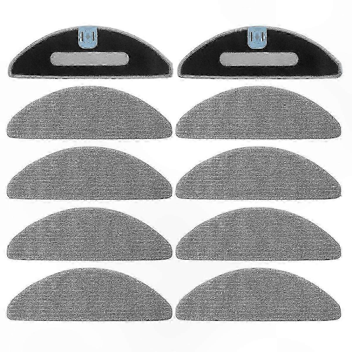 10 Pack Microfiber Robot Vacuum Mop Pads, Washable Reusable, Compatible with Select Models