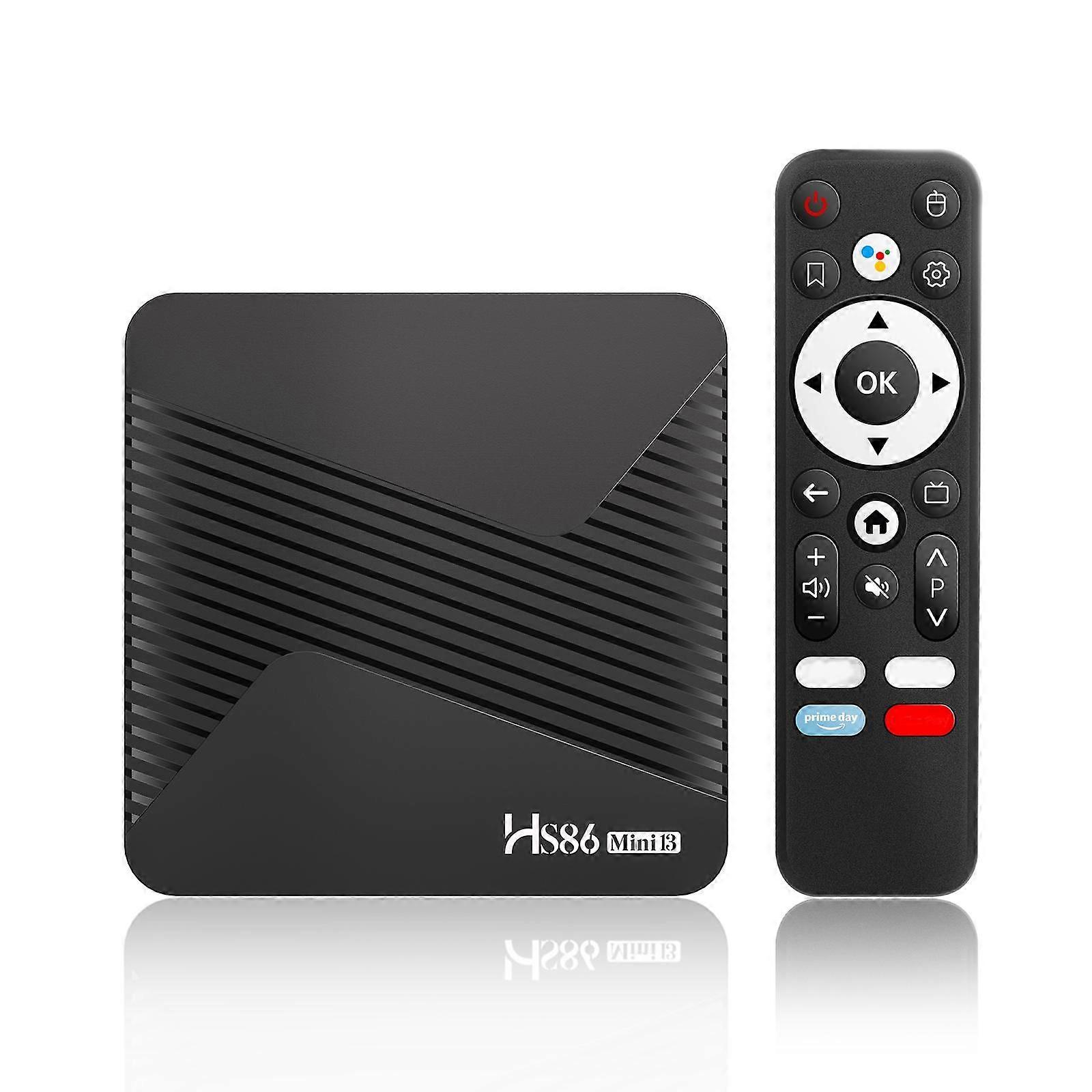 HS86 MINI 13 Android 14 Wifi 6 4K TV Box AU Plug
