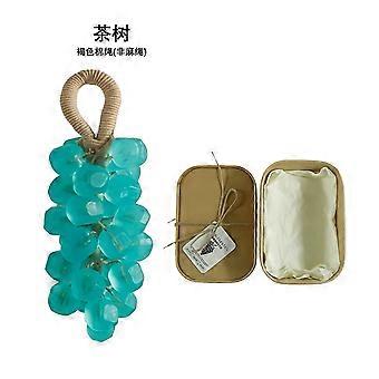 Amz Tea Tree Gem Grape Seifen-Geschenkset (im Beutel) Sanfte Reinigung für glatte, nicht fettende Haut mit einzigartigem, frischem Duft