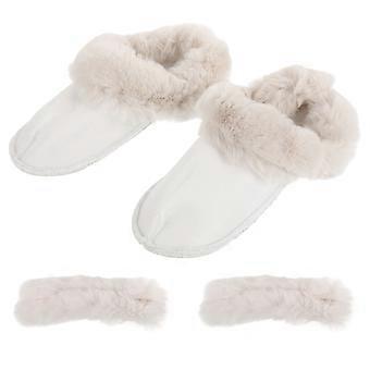 Warm Plush Hole Shoe Inserts for Winter Protection 1Set Removable Soft Liners