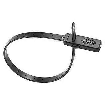 Strong Nylon Cord 3 Digit Password Tie Lock Portable Bicycles Cable Tie Lock For Enhances Safety While Parking  Red