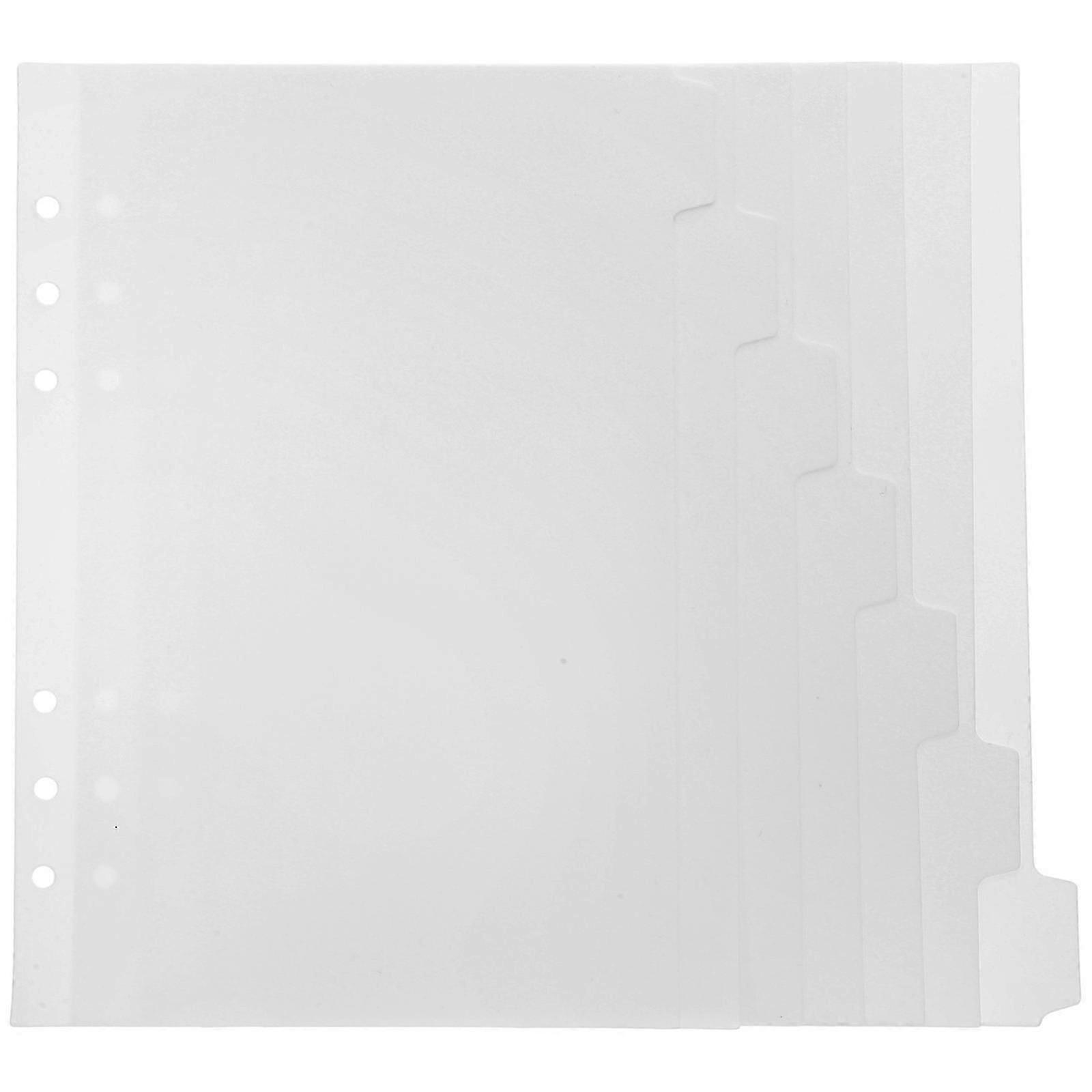 Binder Dividers 2Pcs Document Separation Office Use White Workmanship Practical