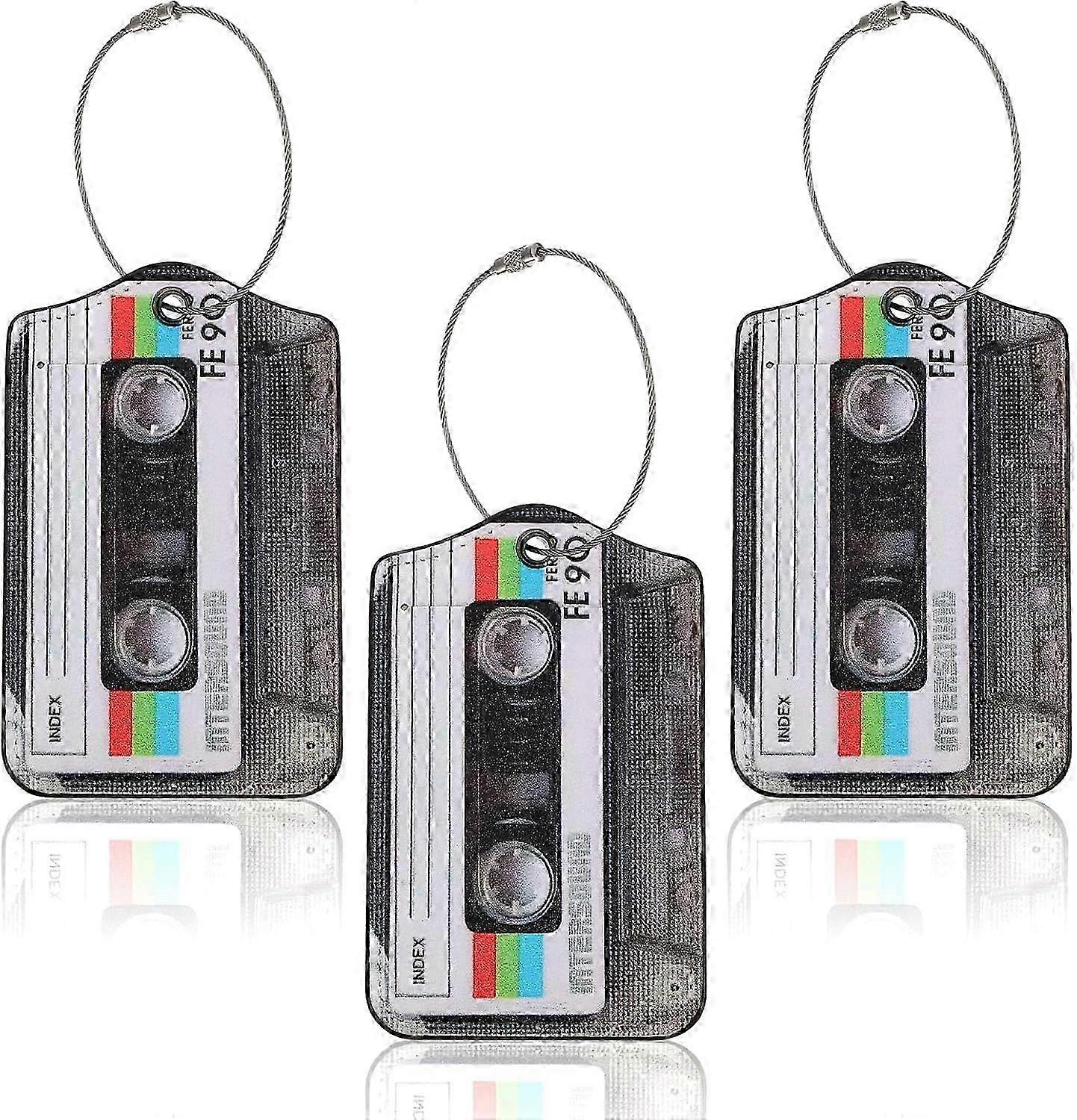 Retro Leather Luggage Tag Set