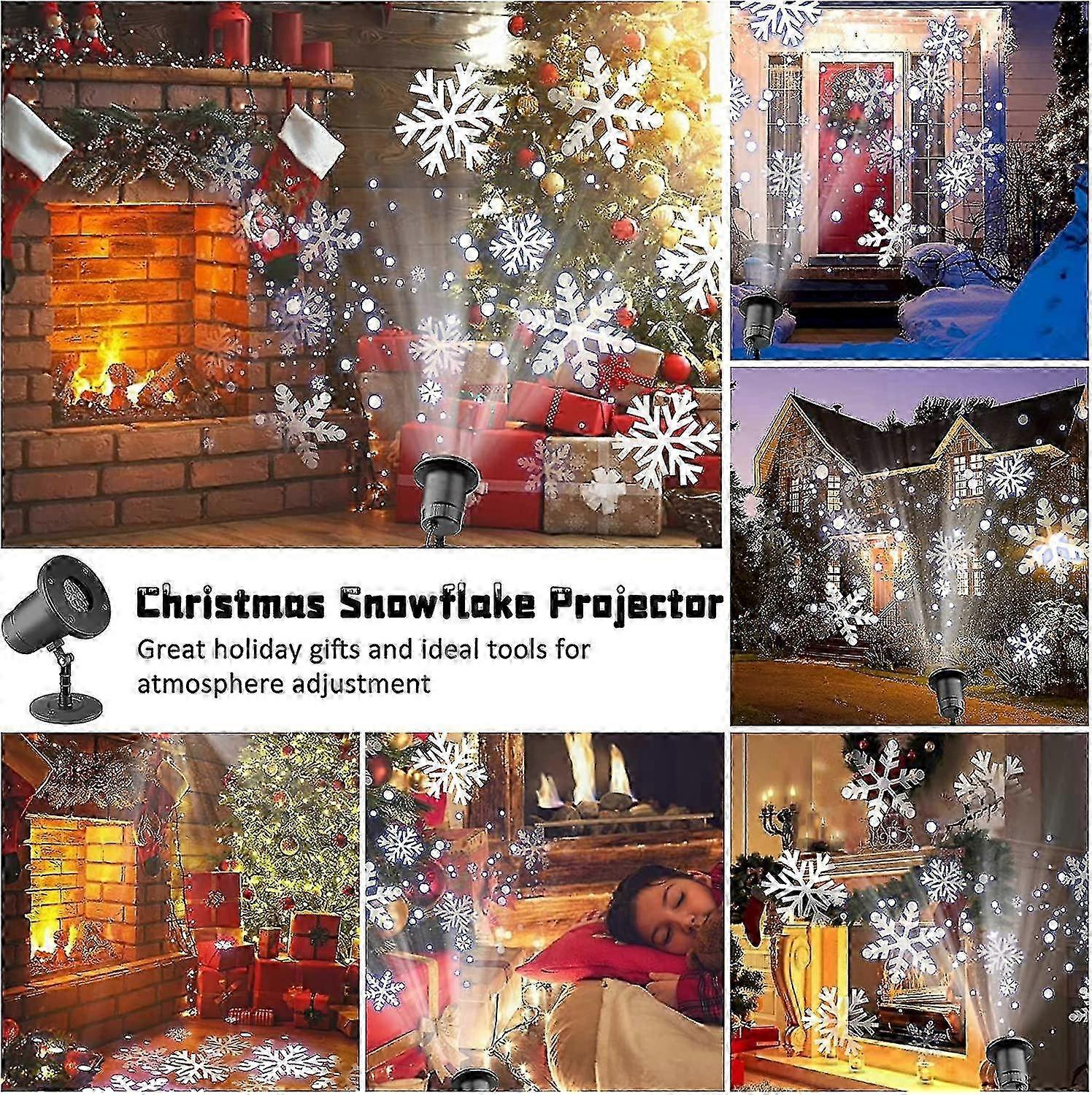 Christmas Snowflake Projector Lights - Led Snowflake Lights