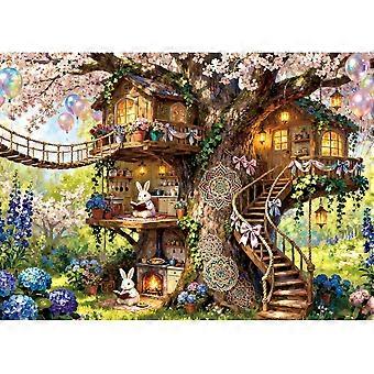 Enchanted Treehouse Puzzles for Adults Jigsaw Puzzles for Adults Adult Challenging Game Toys Impossible Puzzle Family Decoration Educational Puzzle HA
