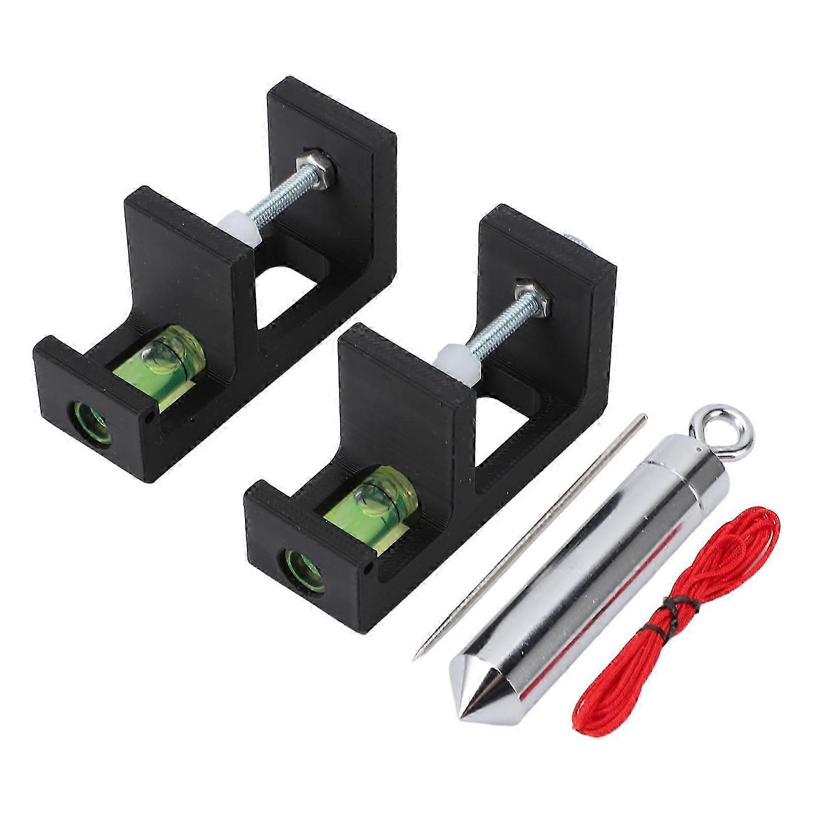 2PCS Tuning PE Iron Multifunctional Third Axis Bow String Bubble Level Kit for Archery Accessory