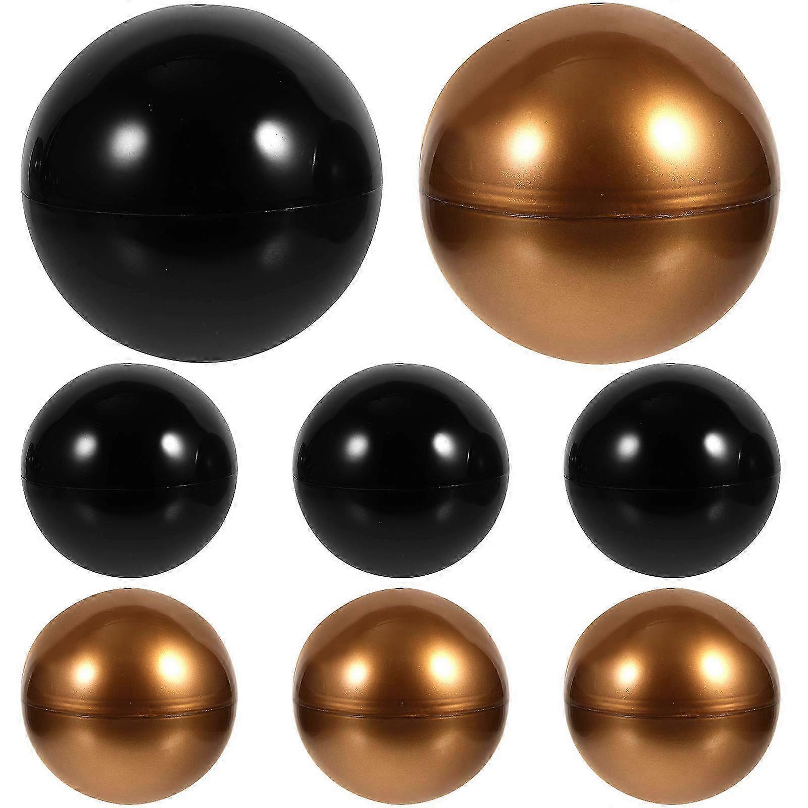 8Pcs Round Empty Clear Toy Capsule Shells for Halloween