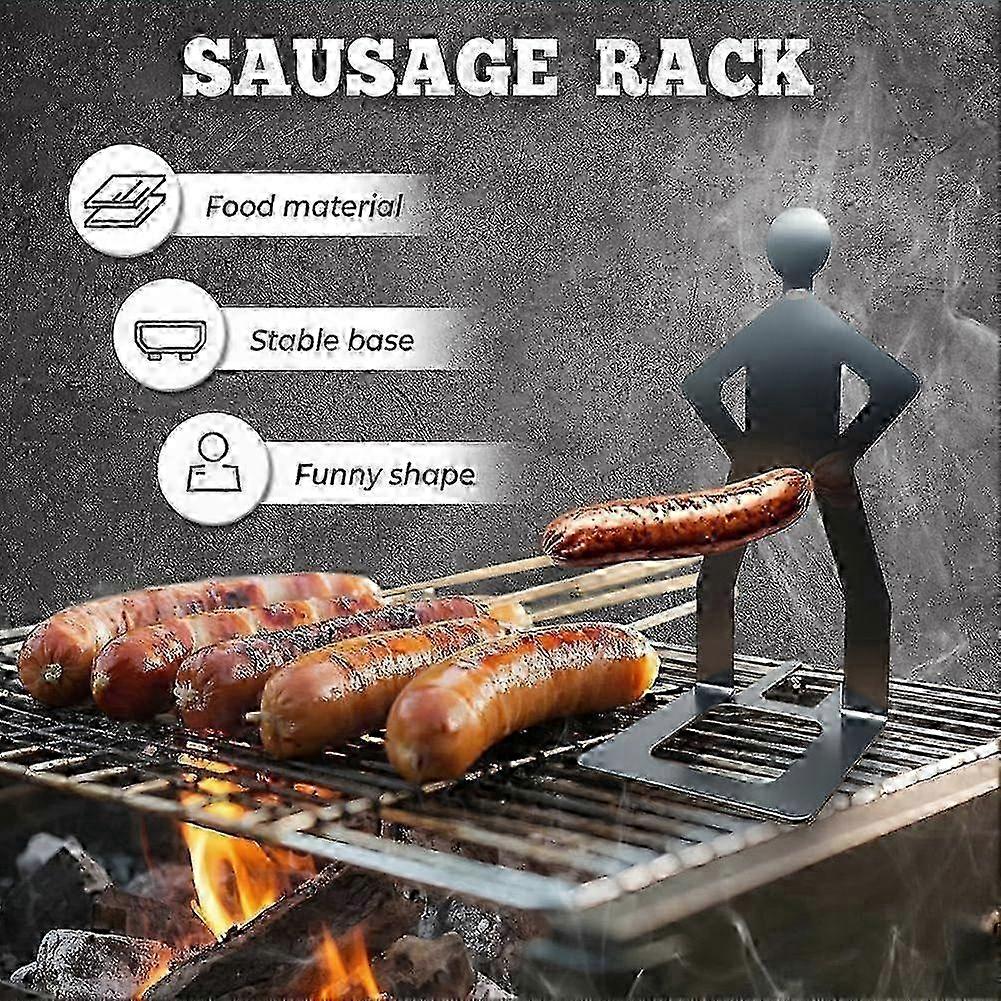 Rustproof Foldable Sausage Grill Holder