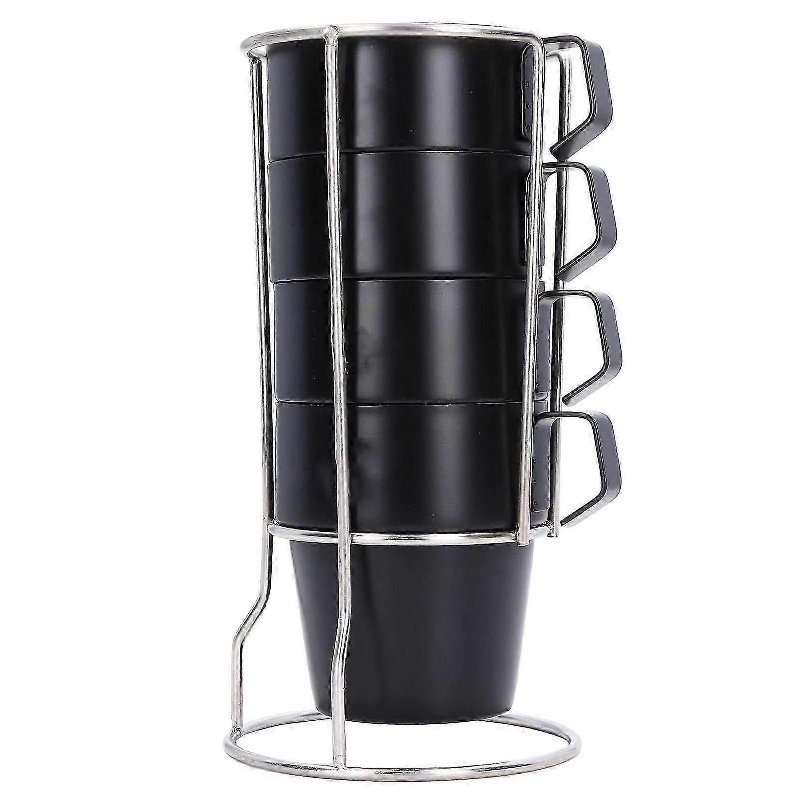 Double Layer Stainless Steel Coffee Cups Set