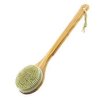 Long Handle Natural Bristle Bath Brush