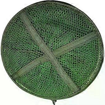 Green Fishing Landing Net Basket with Stainless Steel Ground Peg Design