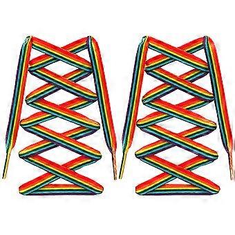 Vertical Stripes Shoe Tie Fashion Shoe Tie for Shoes Use 1Pair Colorful