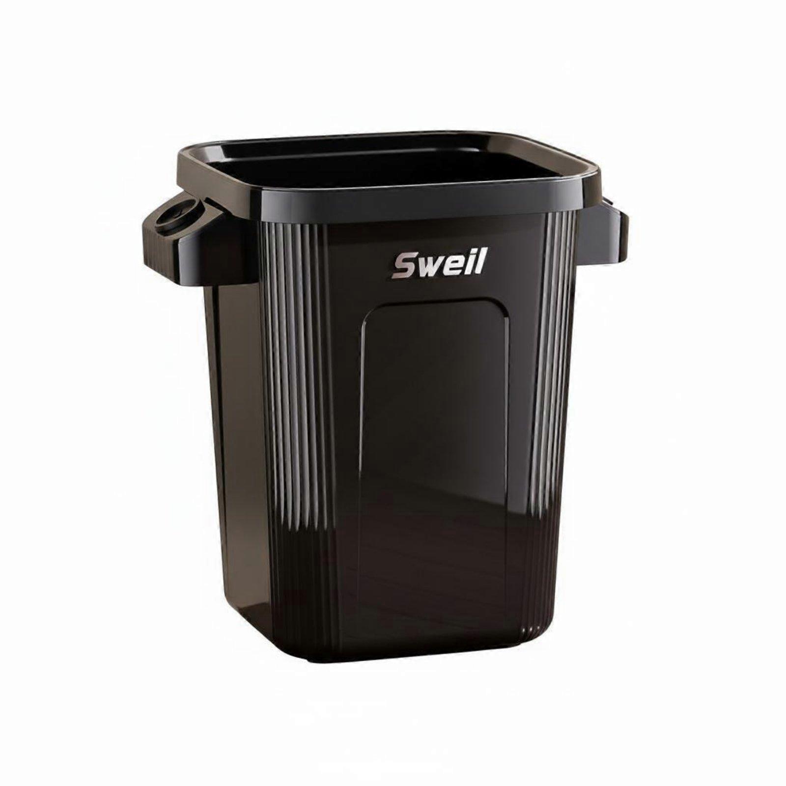 Movable Kitchen Garbage Can With Wheels Rolling Trash Can Thickened Material