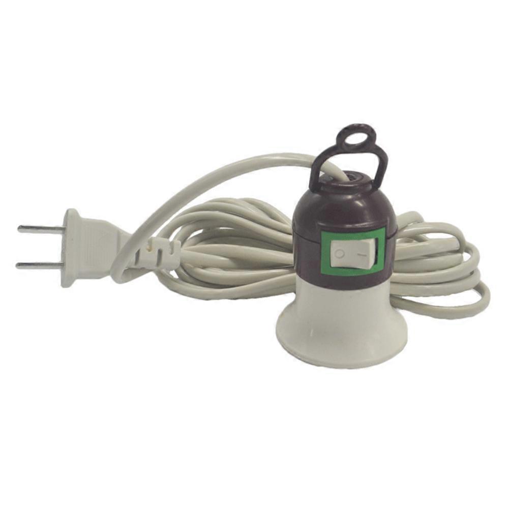 3m E27 US Plug LED Light Bulb Lamp Socket Base Holder Adapter Converter