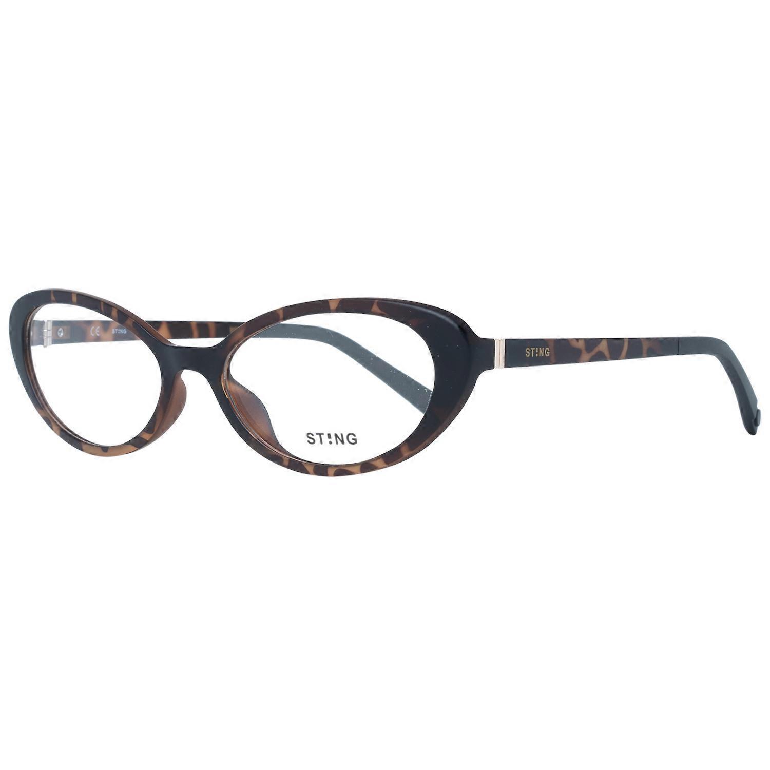 Lightweight Brown Oval Plastic Frames